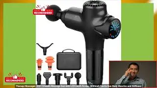3256807960986621 2021 8 heads Massage Gun with LCD touch Screen 4800mah Fascia Gun Body