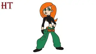 How To Draw Kim Possible easy Step by Step