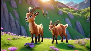 Ibex Bounds Go Spring Spring Spring | Animal Nursery Rhyme | Kids Songs | Baby Music