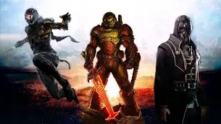 Ghostrunner, Doom Slayer and Corvo edit