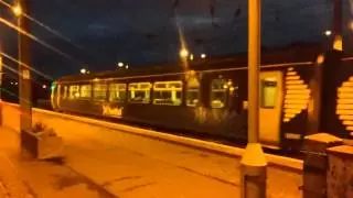 156502 & 156506 depart Ayr in a 4 car formation 02/01/16