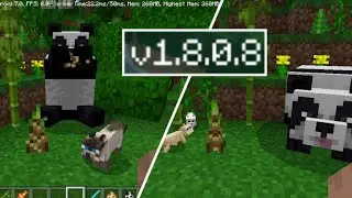 ВЫШЕЛ Minecraft Pe 1.8.0.8 - ПАНДЫ , БАМБУК,БЕЗДОМНЫЕ КОШКИ , СКРЫТЫЕ НАСТРОЙКИ ПОЛНЫЙ ОБЗОР