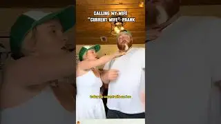 Calling my wife current wife prank,and she shocked me with her reaction 🤣#funny #react #funnyprank