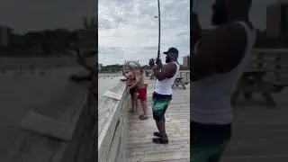 Big Country w/ a young fan!!!  #fishing #shark #beach #catfish #ocean #outdoors