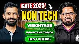 GATE 2025 Non Tech Syllabus | Weightage | Important Topics | Best Books