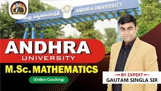 Andhra University M.Sc. Mathematics Distance Education Complete Details