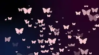 Pink Butterfly Particles Background (Free) | Relaxation | Screensaver | VJ Loop