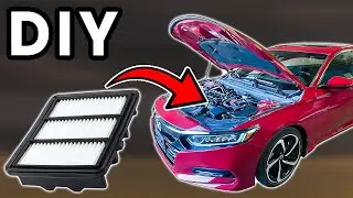DIY 2018-2022 Honda Accord Engine Air Filter Replacement | How To Replace Accord Engine Air Filter
