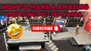 How To Make A Amazing Wrestling PIC-FED Arena #wwe #wweactionfigures 