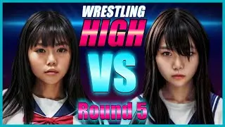 Kimiko Sakamoto VS Reiko Matsumoto 5 | WRESTLING HIGH | WWE 2K25 | Japanese School Girls Wrestling
