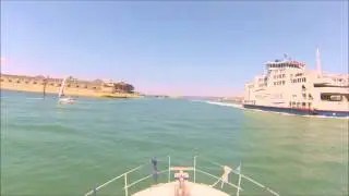 Entering Portsmouth Harbour and Haslar Marina