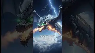 Dragon-Shaped Train Flying in the Sky! | AI Fantasy Fusion#aifusion #ai