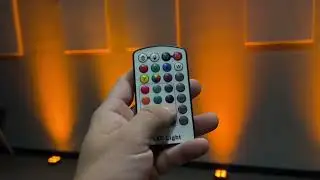 Quick test of battery powered uplights BOTH LIGHTING BO-RF4