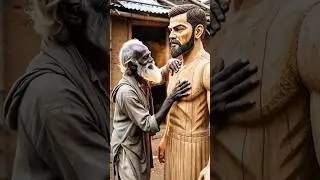 You Won&rsquo;t Believe This Is AI 😲 | Wooden Statue Art #AIArt #AIVideo #AIShorts #WoodCarving #WoodArt
