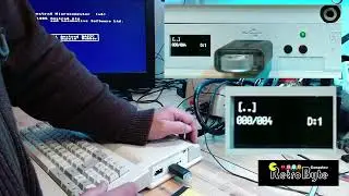 Amstrad 6128 Plus with Gotek and tape input. A quick demonstration.