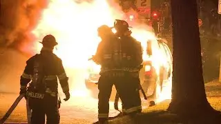 Burning van mystery in Brewers Hill neighborhood