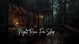 Heavy Rain on Glass Window ⛈️ Deep Forest Rain for Sleep & Relaxation