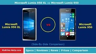 Quick Review - Microsoft Lumia 950 xl vs Microsoft Lumia 950 (Side-By-Side Comparison)