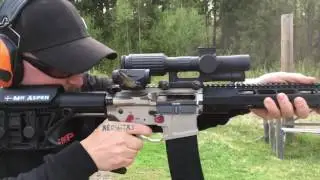 Slowmotion cycling Mega Arms AR15 18