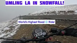 Day 8 | Hanle to Umling La on Bike 🏍️ | Heavy Snowfall Ride🌨️World&rsquo;s Highest Motorable Road 🇮🇳❄️