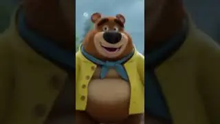 Barish video bear happy in rain rainy day rain video #funny #cartoon #bear #memes #minions