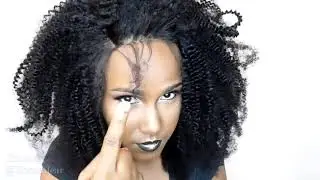 Mongolian Afro Kinky Curly Weave Human Hair Extensions 4B 4C Virgin Hair