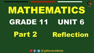 2. Math's Grade 11 | Unit 6 Transformation of the Plane | Part 2 | Reflection | Afaan Oromoo