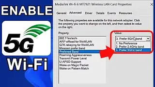 How to Enable 5ghz WiFi on Windows 11/10 Laptop or PC