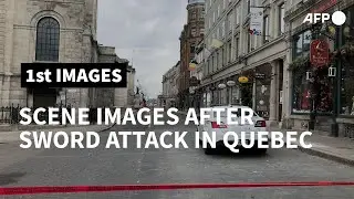 Canada: Street scene after sword attack in Quebec city | AFP