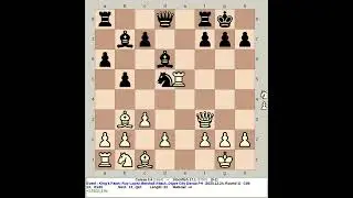 Caissa 0.4 vs Stockfish 17.1 | King's Pawn: Ruy Lopez Marshall Attack #chess
