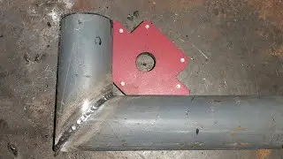 Easy trick for Cutting and Welding round pipe at a 90 degree angle | NEW trick to CUT
