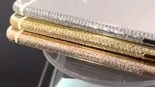 Luxury 24 kt gold plating housing for iPhone 6 with diamond