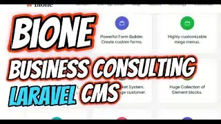 Build Business Websites FAST with Bione CMS 💼 | Laravel Page Builder Demo