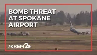 Here's the latest on the bomb threat and flight diversions at Spokane International Airport