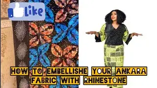 How to stones  your ankara fabric using these simple tool |DIY  rhinestone fixing @SEWWITHIJEOMA