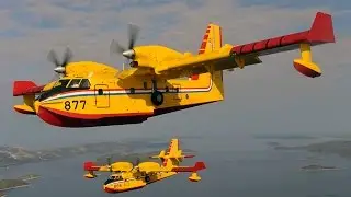 Canadair CL 415 Training Flight