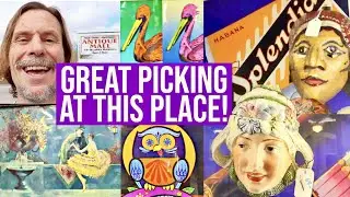 SHOP WITH ME FOR VINTAGE TREASURE! | ANTIQUE FEED STORE FINDS