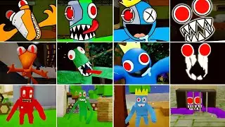 Rainbow Friends Chapter 1 vs Alphabet Lore vs Minecraft - Who Has the Best Jumpscare? 