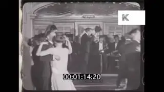 1920s Nightlife, Hotel Ballroom, Nightclub Dancing, HD From 35mm Film