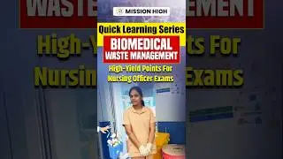 Biomedical Waste Color Coding | Must-Yield Topic for Nursing Officer Exam #BMW #NursingOfficerExam