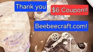 Unique SteamTOOL Mustache Phone Holder, Kids Phone Holder, Word Wrapped Skull. @beebeecraft #Resin