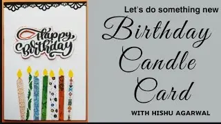 Birthday candle card | how to make a birthday card with candles | Diy Birthday Cards