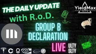 YieldMax ETFs MSTY, TSLY, CONY, PLTY, SMCY LIVE review 10/8/25 + Options + Group B Announced