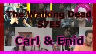 Reacciones del mundo: Carl besa a Enid - The Walking Dead 7x05 