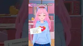 AI catgirl plays Minecraft? 🤔 #minecraft #minecraftshorts #yandere #ai2u #aigirl #ai #catgirl