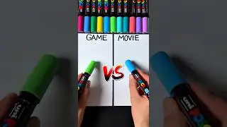 Drawing Minecraft, But Game VS Movie&hellip; (#shorts)