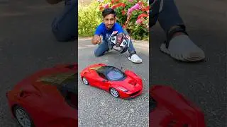 Red colour remote control ferrari car Unboxing 🔥
