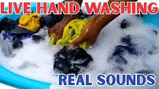 How to Wash Clothes by Hand | Relaxing ASMR Washing Sounds | Easy Laundry Guide 