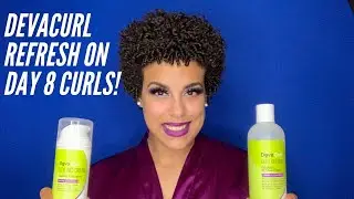 Devacurl Refresh on Day 8 Curls
