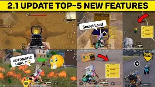 TOP 5 NEW FEATURES IN BGMI 2.1 UPDATE | BGMI/PUBG MOBILE TIPS & TRICKS